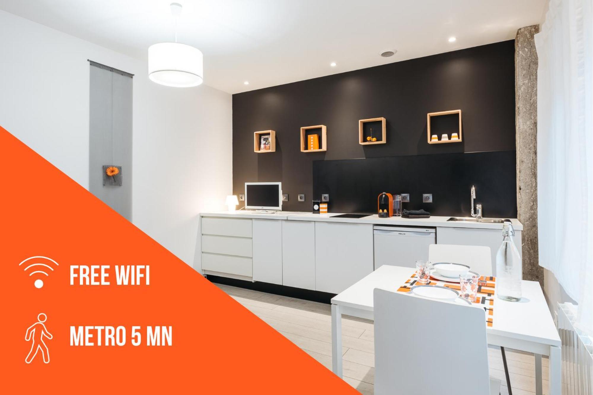 Le 9Eme- Metro Valmy-Homalyon Apartment Ngoại thất bức ảnh